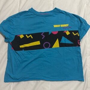 Walt Disney World 80s aerobic themed crop top